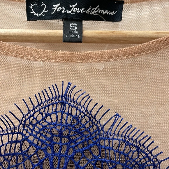 NWT For Love and Lemons Grace Dress in Sapphire Small - Picture 5 of 7